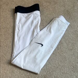 Nike Boys’ Compression Leggings with Black Waistband and Swoosh